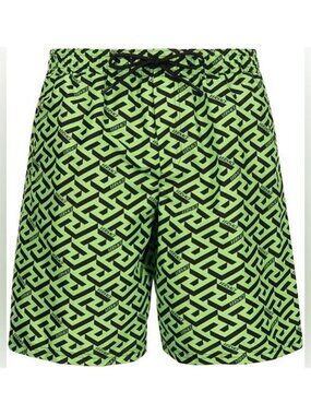New 💯 Authentic Versace Men  Greca logo-print swim shorts Size 3